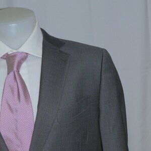 Ermenegildo Zegna Su Misura Exclusively Trofeo 2017 Gray Stripe Suit 44S